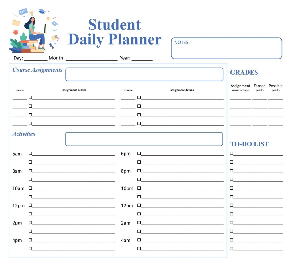 10 Best Student Homework Planners Cute Planners Printable Homework 