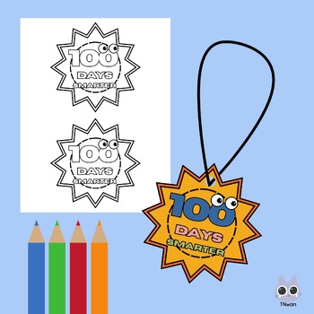 100th Day Of School Necklace Craft Coloring Activities printable Template