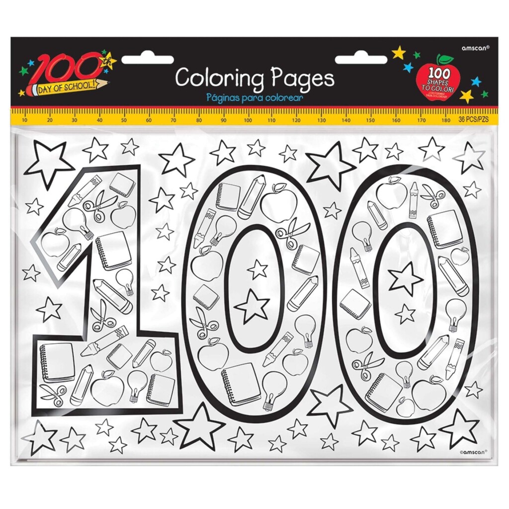 100th Day Of School Printable Coloring Pages
