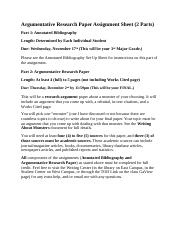 1102 Research Argument Paper Assignment Sheet docx Argumentative
