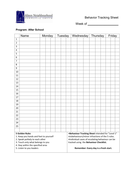 12 Behavior Tracking Sheet Pdf Free To Edit Download Print CocoDoc