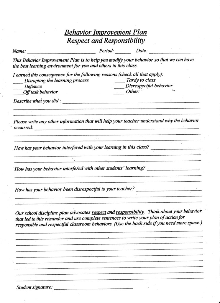 16 Behavior Plan Worksheet Worksheeto