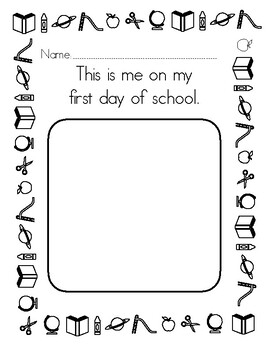 1st Day Of School Worksheet All Grades By Michelle Liwanag TPT