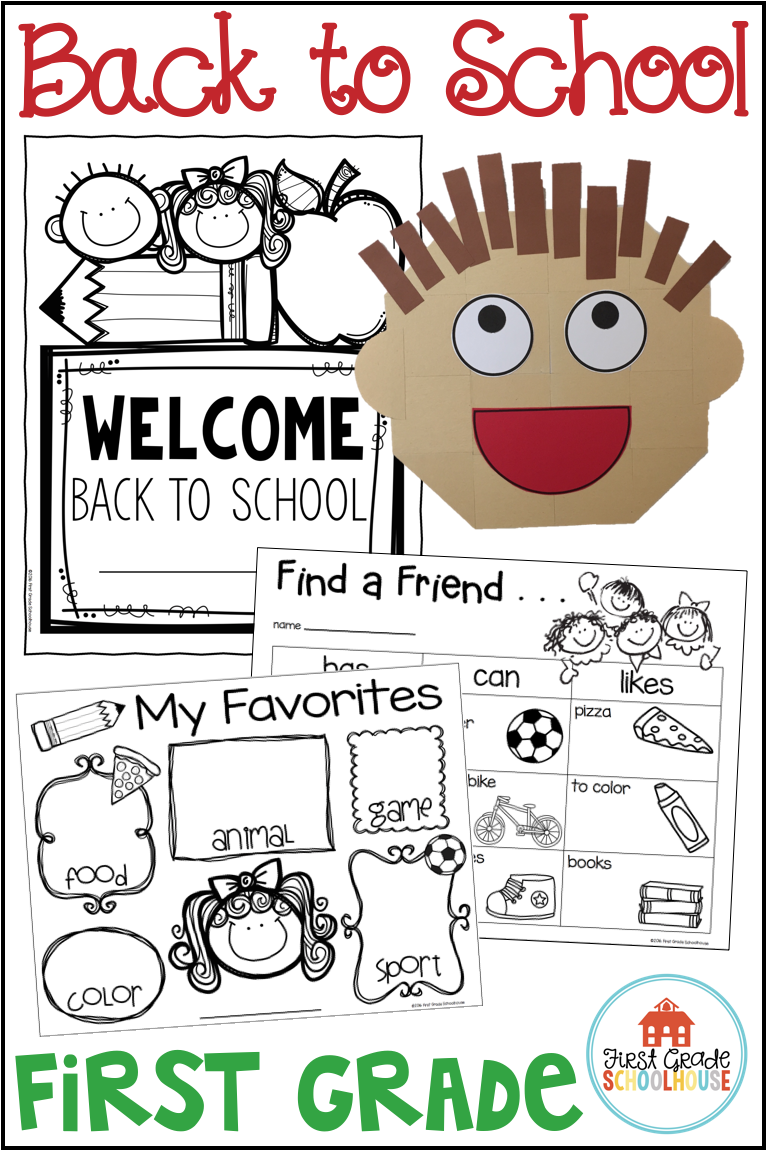 1st Grade Back To School Activities Writing Prompts Beginning Of