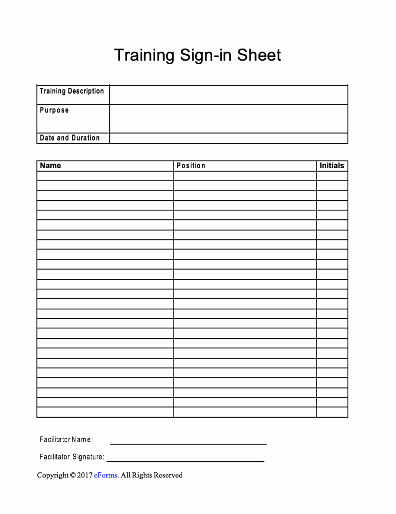 21 Printable Training Sign Off Sheet Template Forms F Vrogue co
