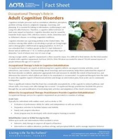 23 AOTA Fact Sheets Ideas Fact Sheet Occupational Therapy Occupational