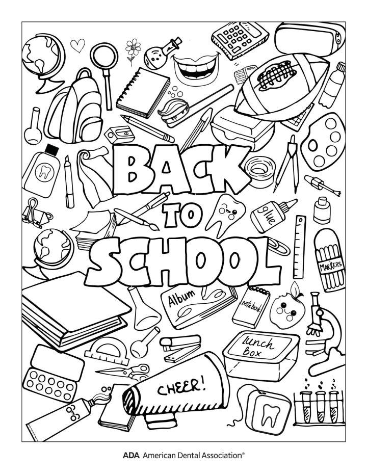 25 Free Back To School Coloring Pages For Kids And Adults