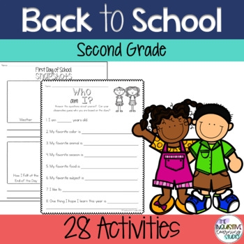 2nd Grade First Week Of School Back To School 2nd Grade TpT