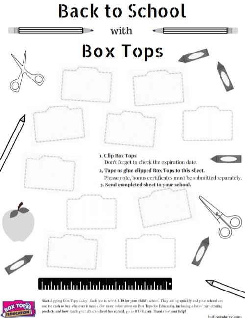 3 Ways To Help Your Child 39 s School Free Box Tops Collection Sheet