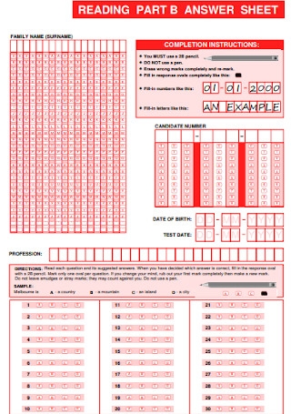 32 SAMPLE Answer Sheet Templates In PDF MS Word