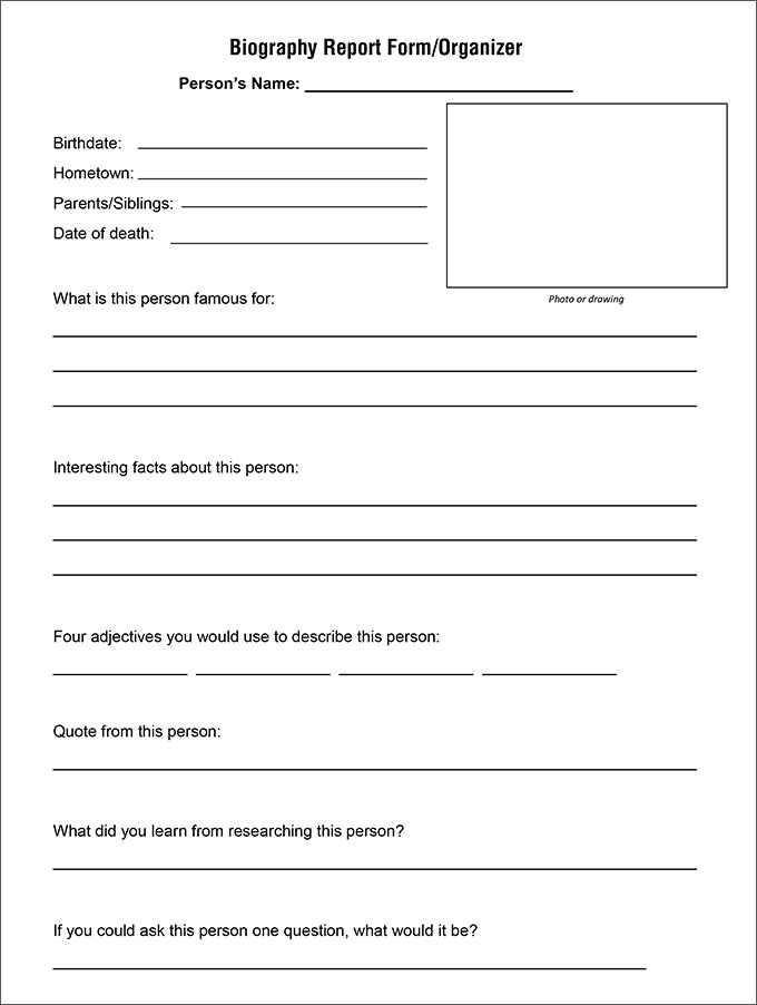 38 Biography Templates DOC PDF Excel