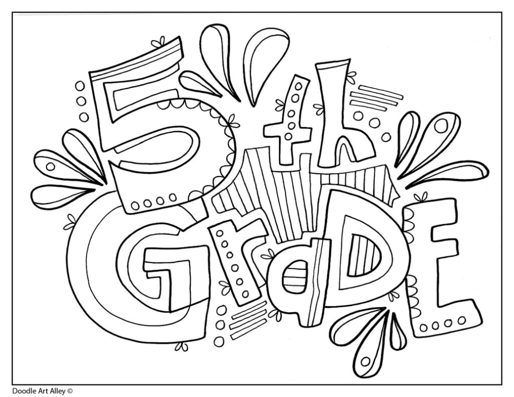 5Th Grade Coloring Pages Free Printables