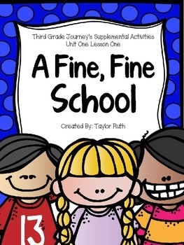 A Fine Fine School Journey 39 s Supplemental Activities Third Grade 