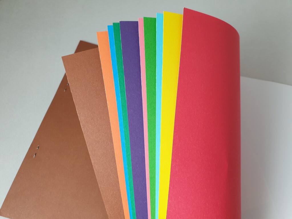 A4 Colored Cardboard 10 Sheets 10 Colors 140 Gsm Lively Paper Etsy