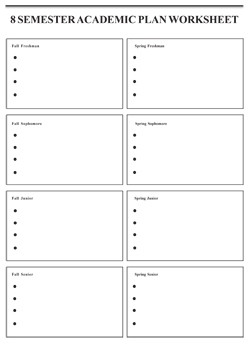 Academic Planning And Scheduling Worksheets Office Of The University 
