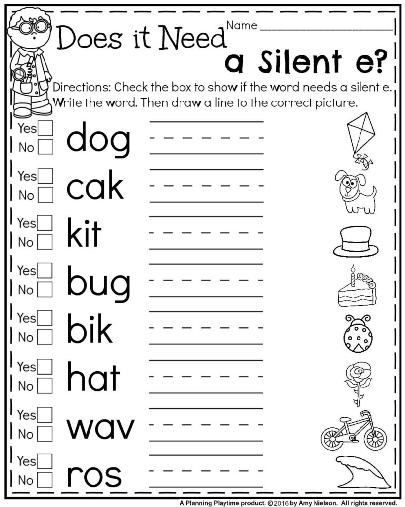 Activity Sheets For 1st Graders