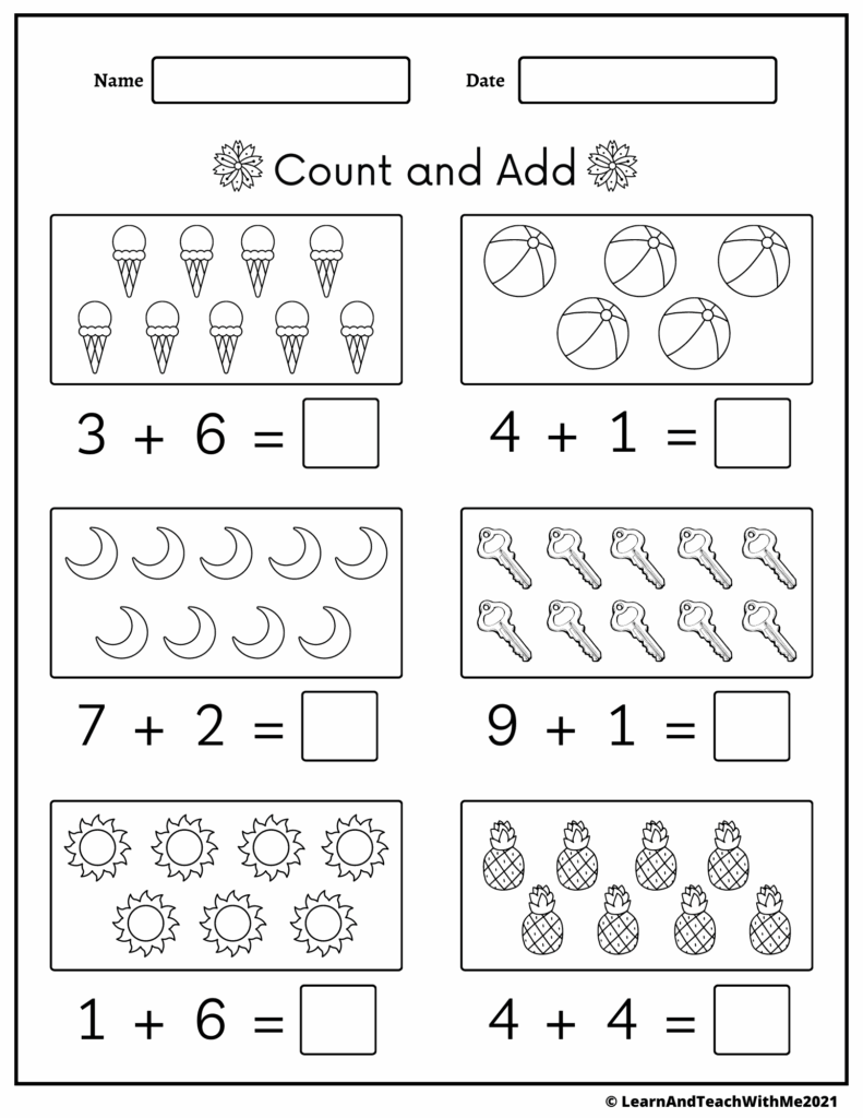 Addition Worksheets 1 10 Made By Teachers