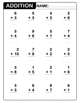 Addition Worksheets For 2nd Grade