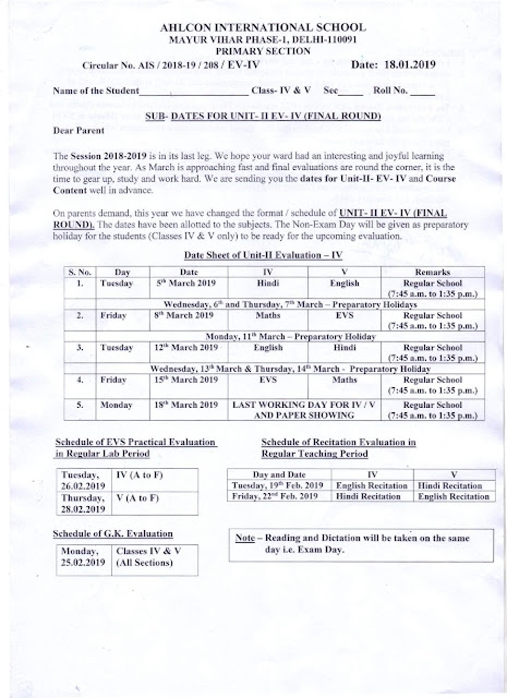 AHLCON PRIMARY DATE SHEET