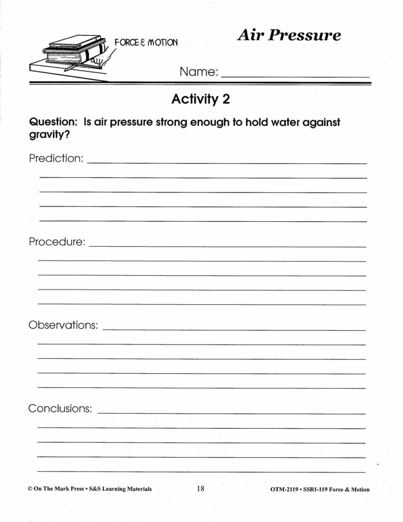 Air Pressure Activities Grades 4 6 Worksheets Library