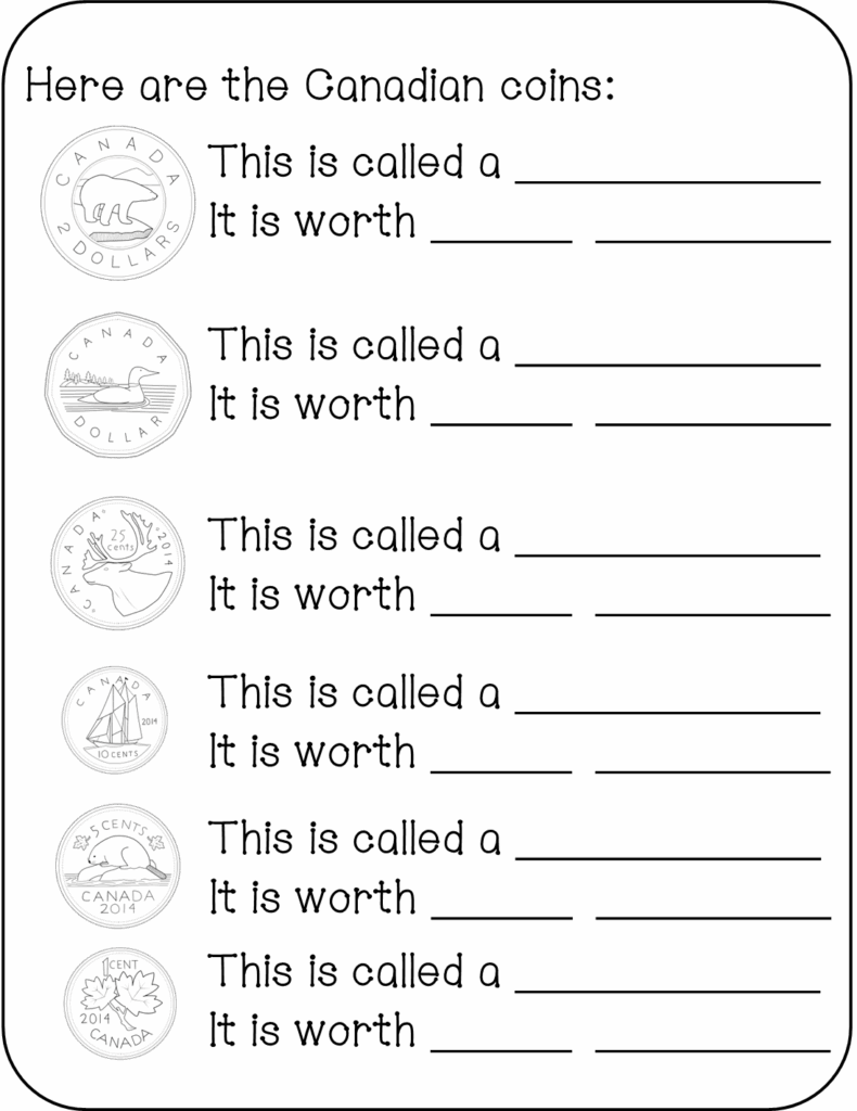 All About Canada Teaching Money All About Canada Money Math