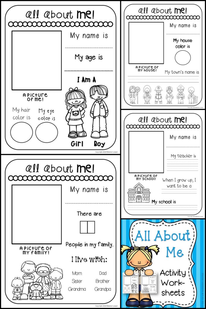 All About Me Worksheets Elementary