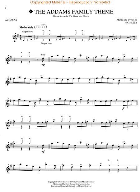 Alto Saxophone Sheet Music Alto Sax for Alto Sax By Various For 
