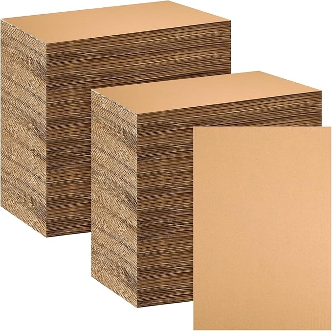 Amazon 50 Pack Corrugated Cardboard Sheets Flat Cardboard Sheets 