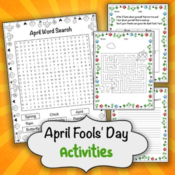 April Fools 39 Day Activities And Crafts Pranks By School Success Skills