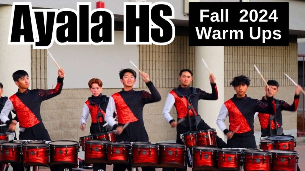 Ayala HS Drumline 2024 Warm Ups 10 12 WBA Music In Motion YouTube