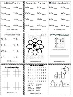 Baby Alive School Worksheets Printables Tedy Printable Activities