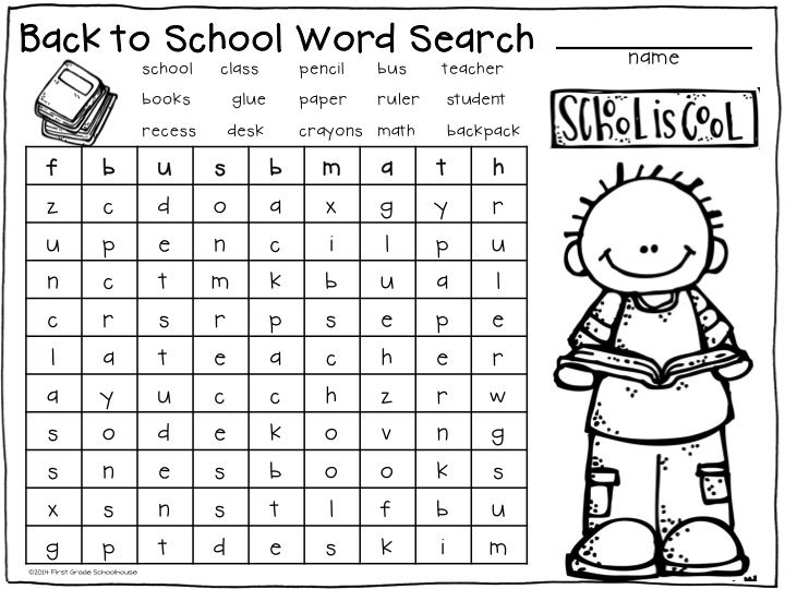 Back To School Activities 2nd Grade First Week Of School Back To 