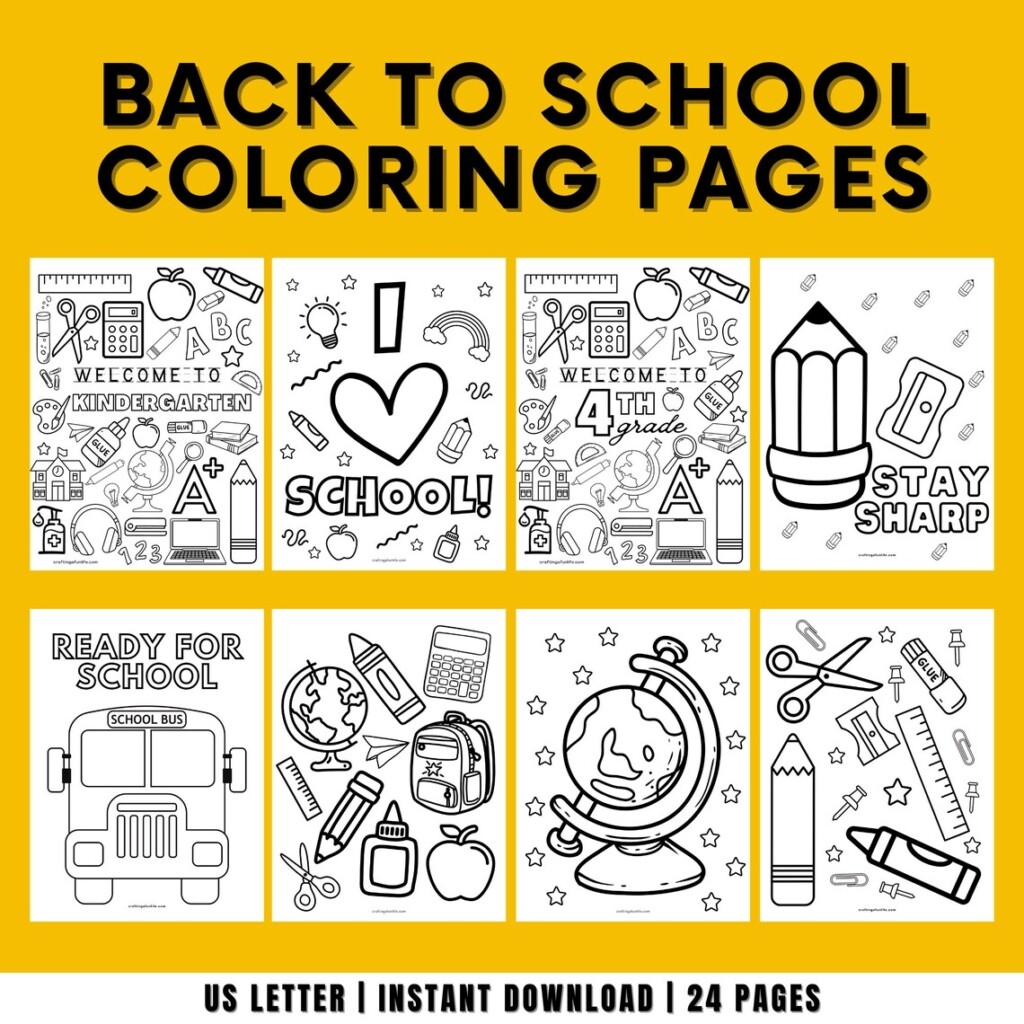 Back To School Activity Bundle For Kids Back To School Activities 