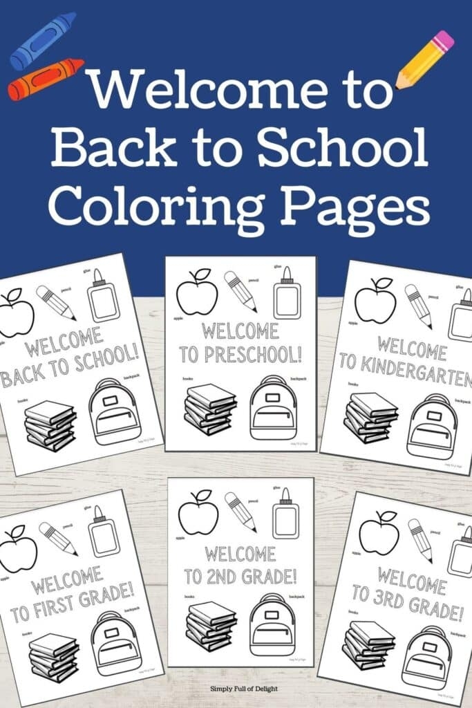 Back To School Coloring Pages First Grade