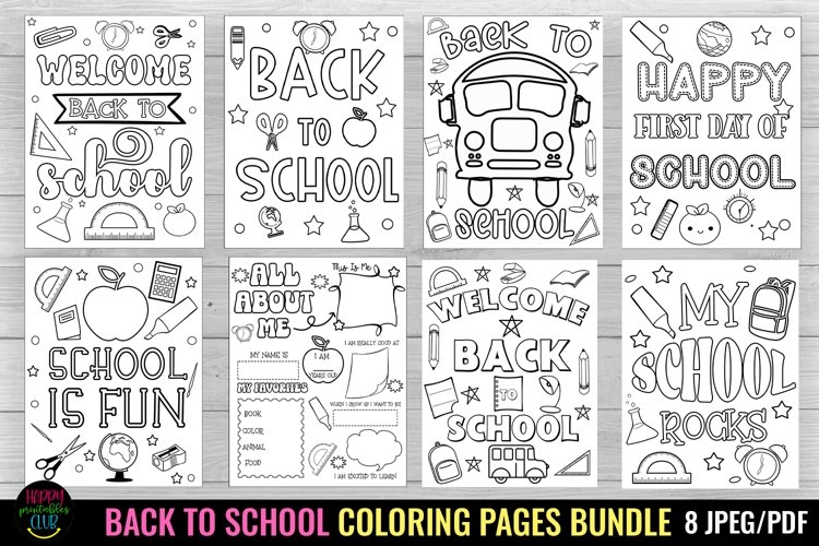 Back To School Coloring Pages I First Day School Coloring