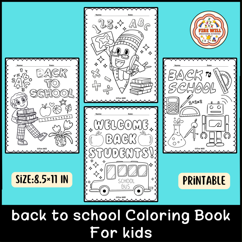 Back To School Coloring Pages Sheets Activities Beginning Of The 