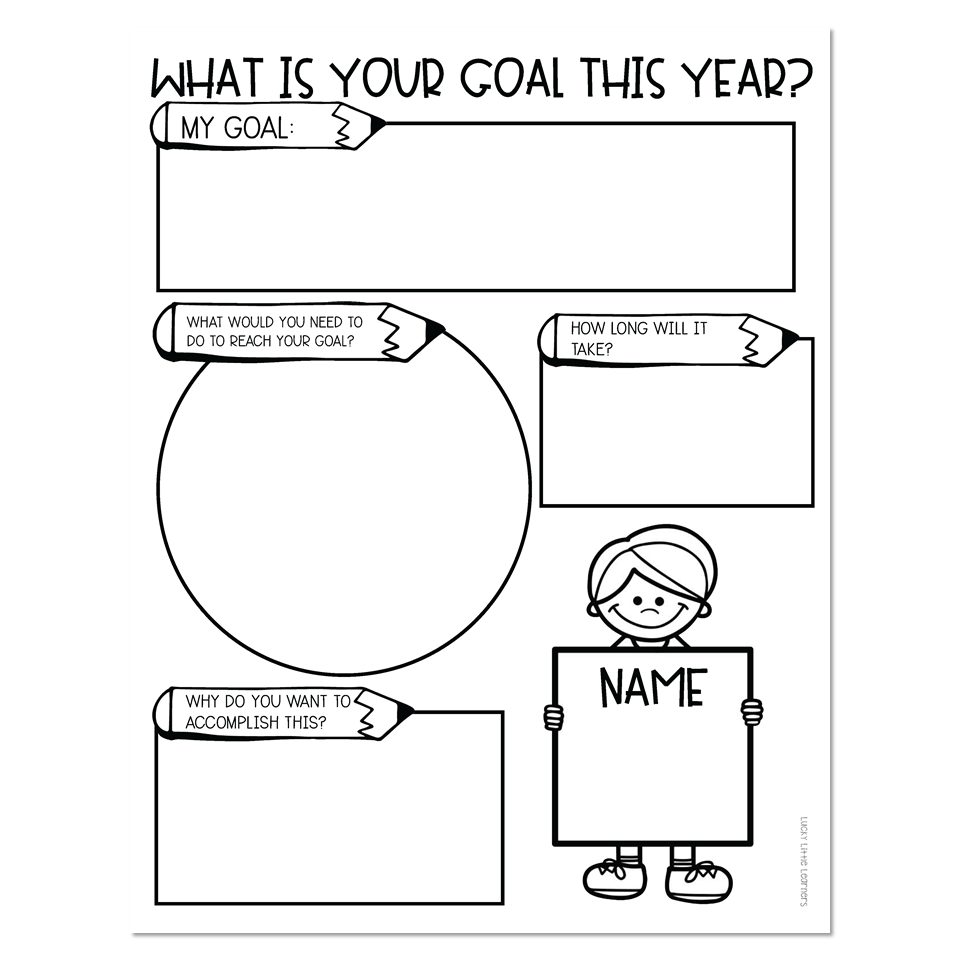 Back To School Goal Setting Lucky Little Learners
