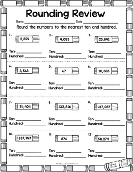 Back To School Math Worksheets 4th Grade Math Review Early Finishers