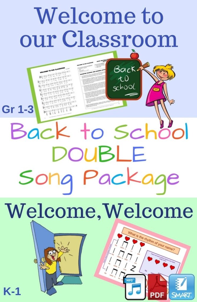 Back To School Music Package Two Complete Original Welcome Song 