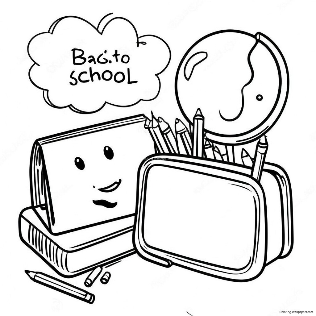 Back To School Night Coloring Page 54043 42814 