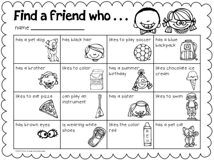 Back To School Second Grade Activities School And English