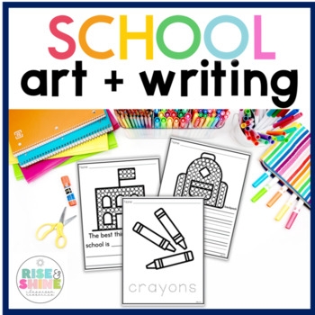 Back To School Tear Art Dot Art With Writing By Rise And Shine Resources