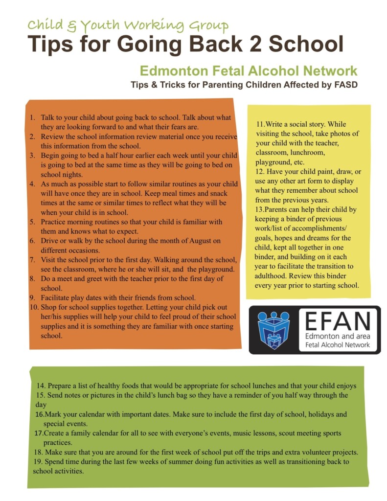 Back To School Tip Sheet
