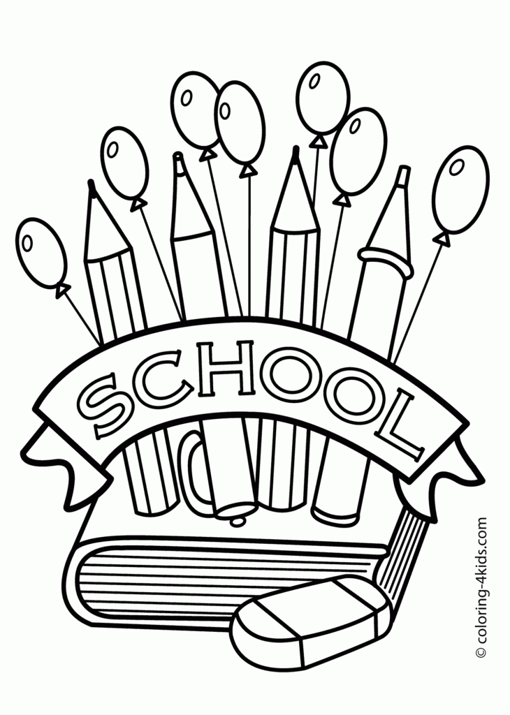 Back To The School Coloring Page Classes Coloring Page For Kids 