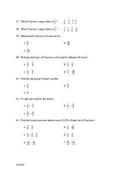 Basic High School Math Review Sheets By Think Tank Mathematics TPT