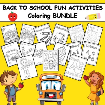 Beginning Of The School Year Coloring Pages Activities For 1st Grade