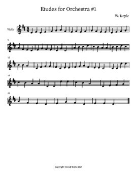 Beginning Orchestra Sheet Music Etudes For String Orchestra 1 Parts
