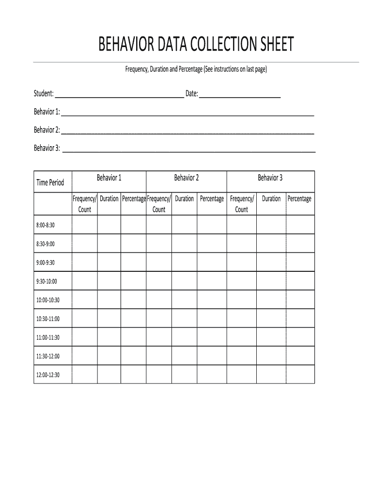 Behavior Tracking Sheet Complete With Ease AirSlate SignNow