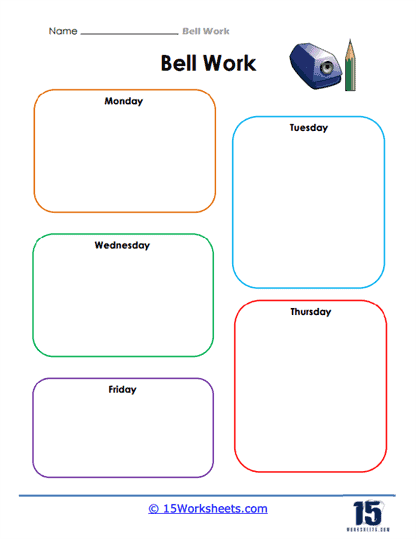 Bell Work Worksheets 15 Worksheets