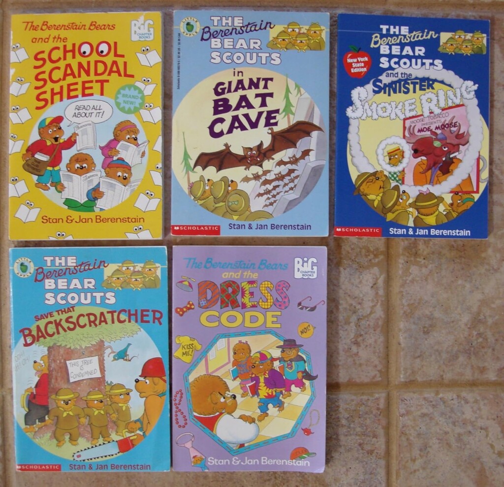 Berenstain Bears Set Of 5 Chapter Books Sinister Smoke Ring Giant 